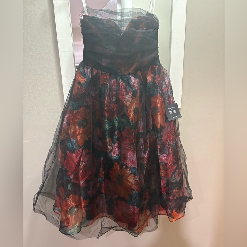 Lulus Strapless Midi Dress